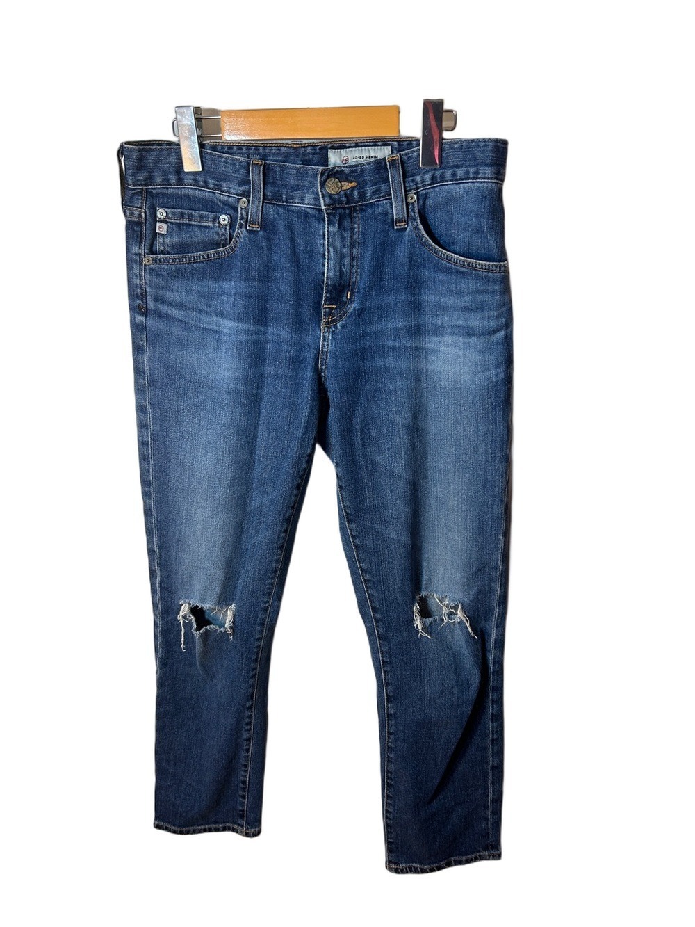 Adriano Goldschmeid AG the ex-boyfriend slouchy slim Distressed Jeans 27R